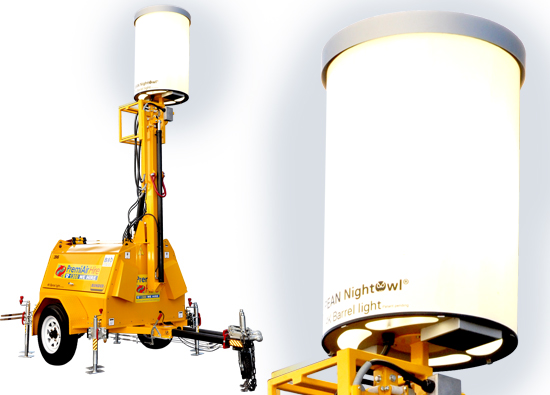 Lighting Tower 4000w Barrel - PremiAir Hire | Hire • Service